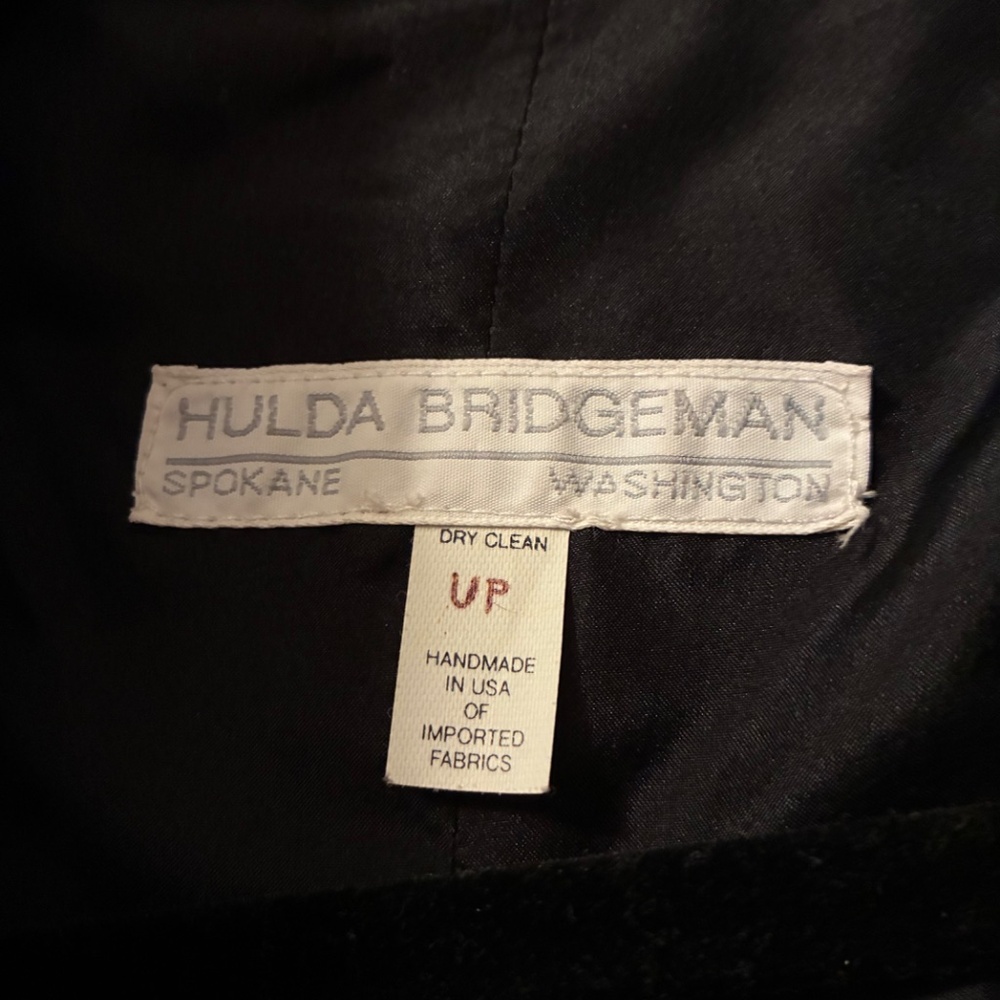 Hulda Bridgeman Design Wearable Art Black Silk Size 0 Petite Jacket Handmade EUC - Picture 8 of 16